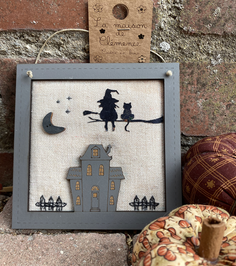 Cadre sorciere brode