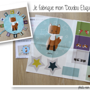 Photo kit doudous etiquettes renard