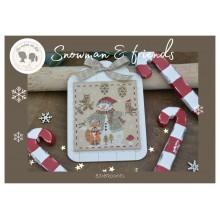 Snowman friends fiche papier de mere en fille